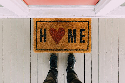 a welcome home mat