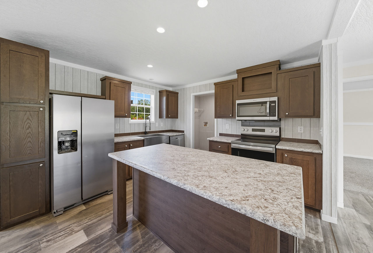 Energy efficient prefab home in 