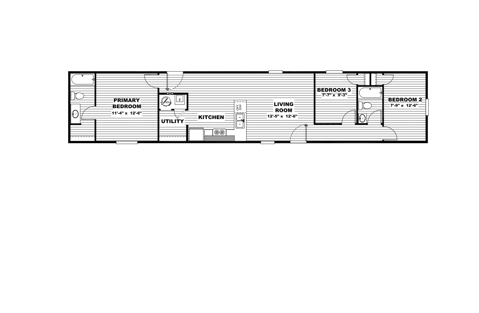 hand selected manufactured home floorplan