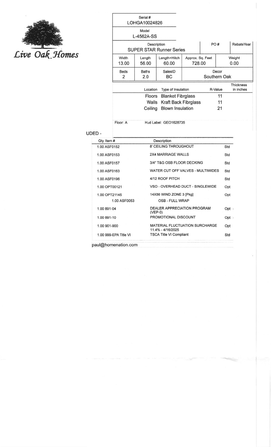 HUD-approved land-home package in 