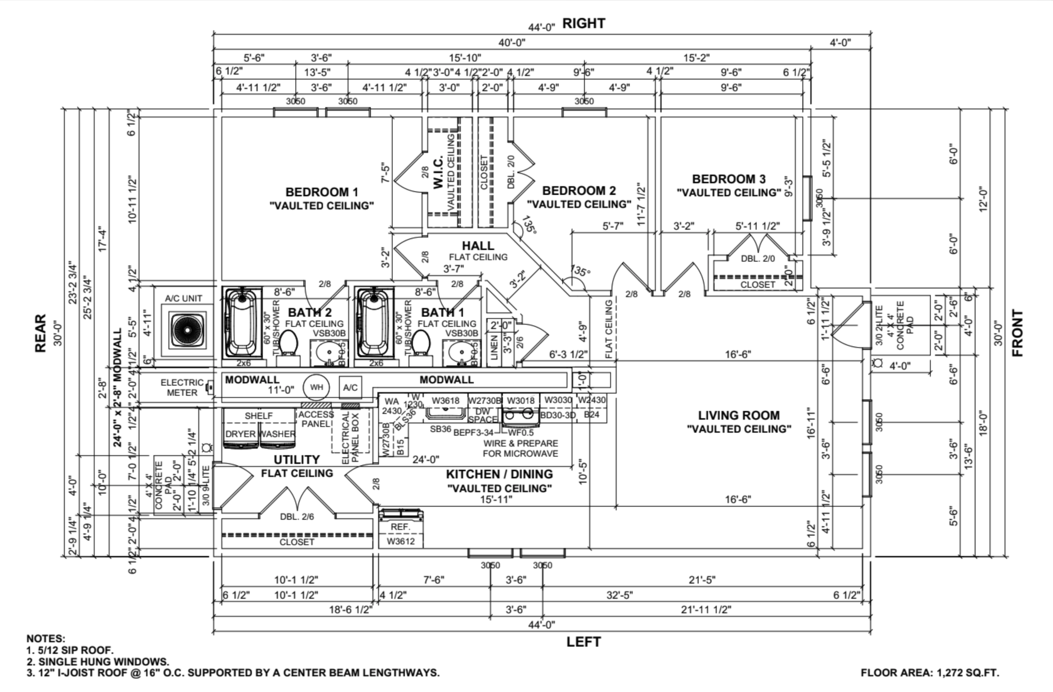 Energy efficient ICF construction home in