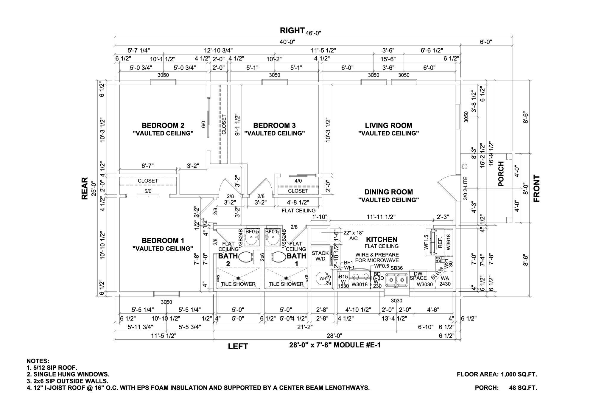 Home Nation 3 bed 3 bath floorplan