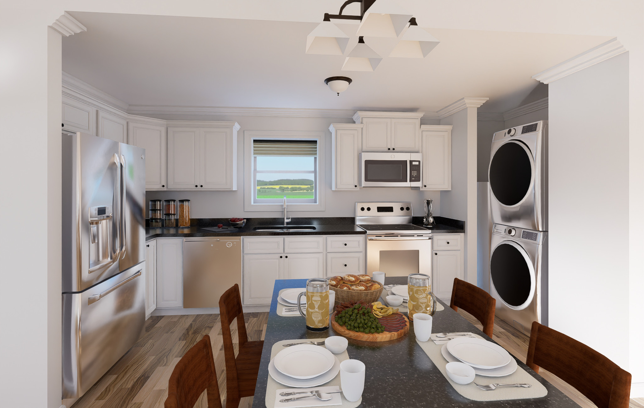 Farmhouse mobile home with financing in