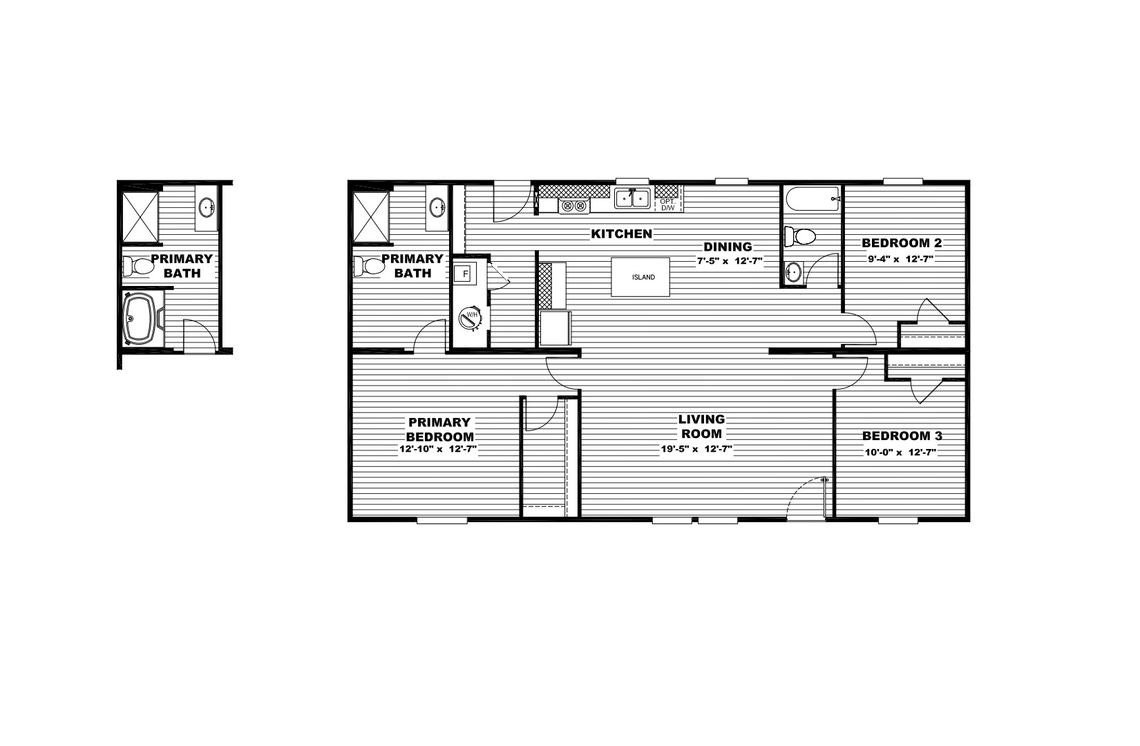 hand selected manufactured home floorplan