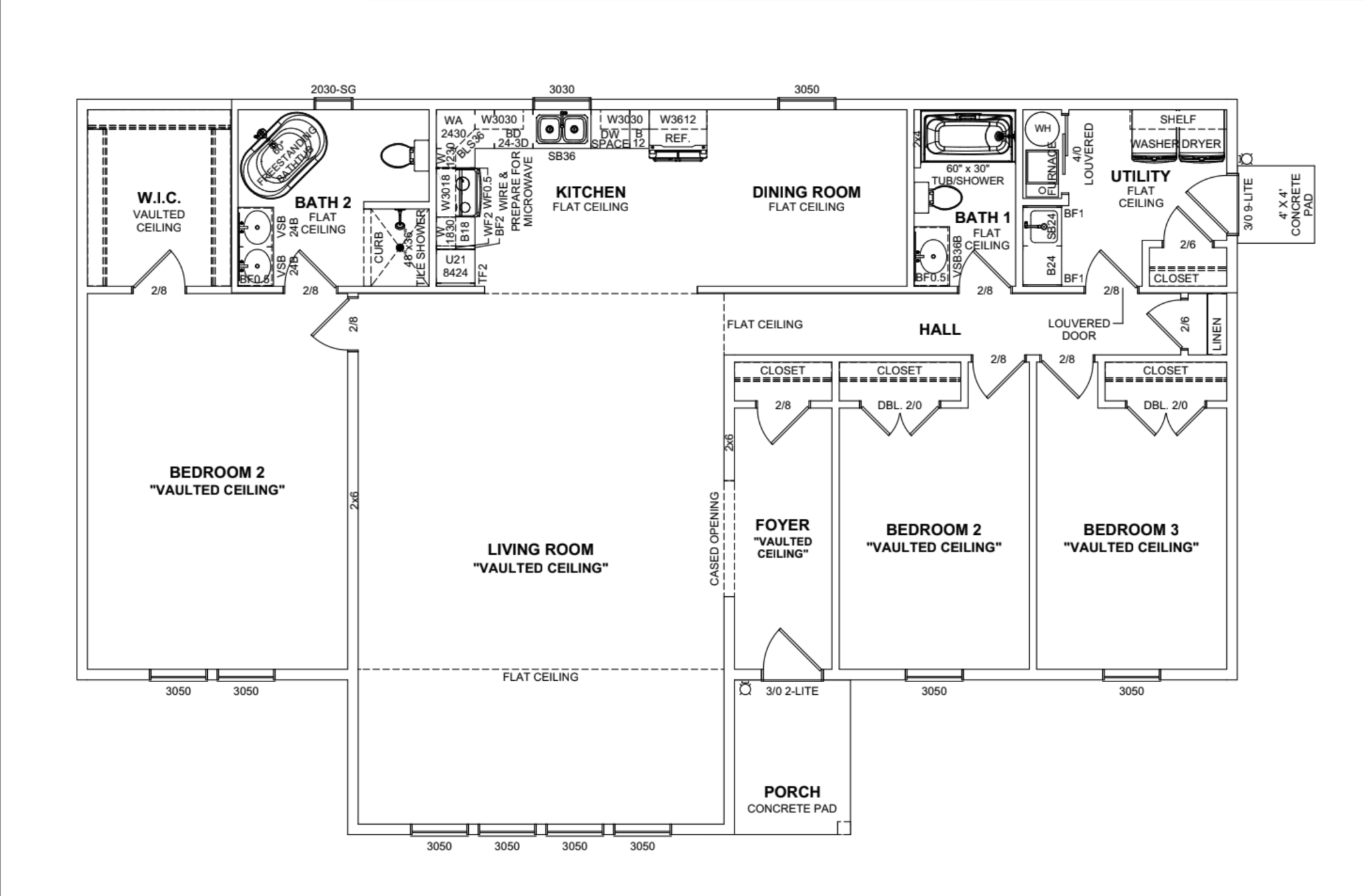 Farmhouse stick-built home in 