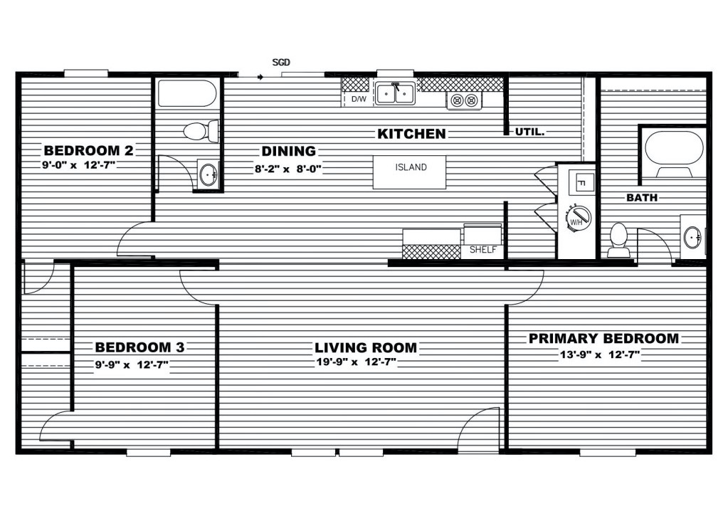 hand selected manufactured home floorplan